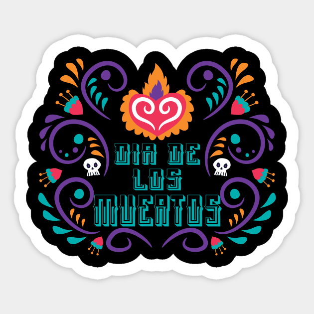 Dia De Los Muertos Sticker by Javi